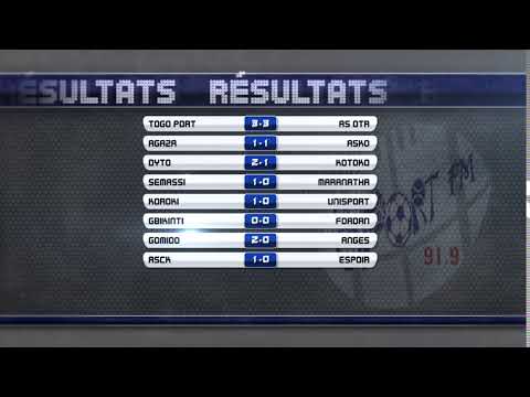 SPORTFM TV - RESULTATS DES MATCHS DE D1 DU WEEK-END (D19)